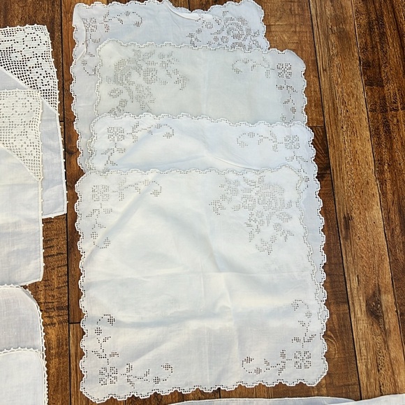 Vintage Lot Linen Cotton Napkins 10 - Picture 5 of 6
